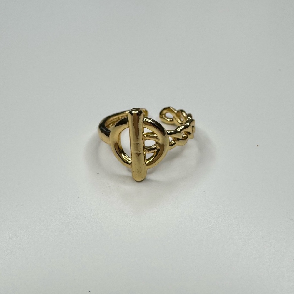 New Gold Plated 18k Belt Adjustable Ring